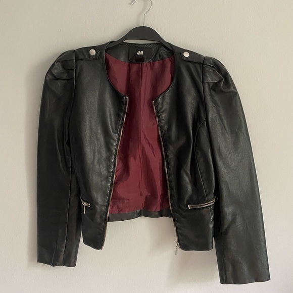 H&M Sleeve Leather Jacket - Picture 2 of 4
